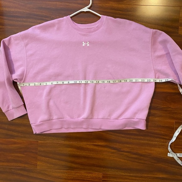 Under Armour Women's Youth Lavender Sweatshirt size Large cotton blend - Picture 5 of 9